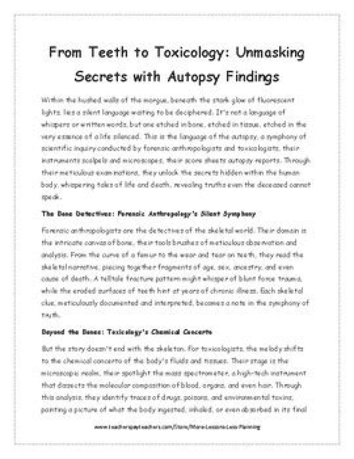 Grisly Truth Unveiled: Unmasking The Ferguson Autopsy