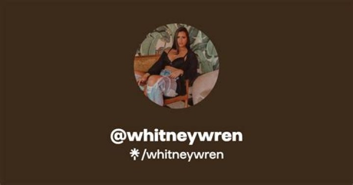 Whitney Wren's OnlyFans Leak Exposed